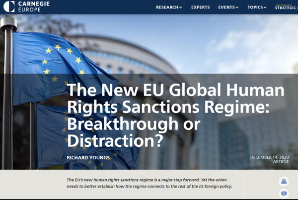 EU、人権制裁レジームを採択
