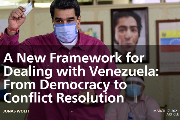ベネズエラ：紛争解決の枠組みで国際的対応を